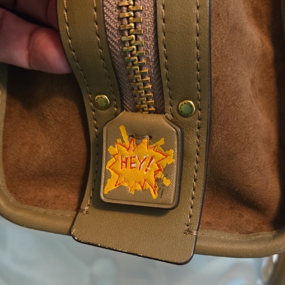 Coach X Basquiat Dinosaur Embroidered Handbag - Picture 9 of 9